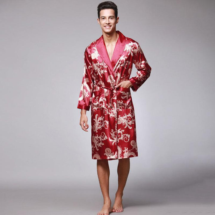 men silk robe - Mamofa Global Store