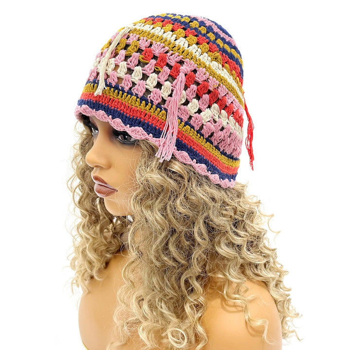 Women's Fashion Hand Crocheted Beanie Pot Hat - Mamofa Global Store