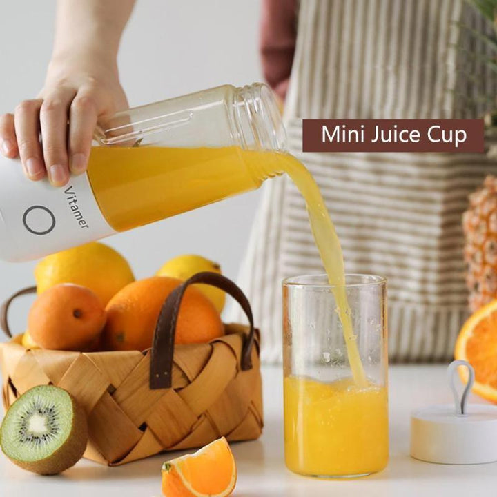 350ml Portable Blender Juicer Electric USB Rechargeable Mixer Smoothie Slushy Cup Fresh Juice Blender Bottle USB Charging Kitchen Gadgets - Mamofa Global Store