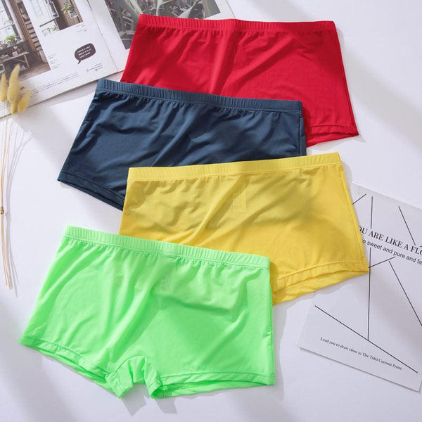 Men's Ice Silk Thin Transparent Boxer Briefs - Mamofa Global Store