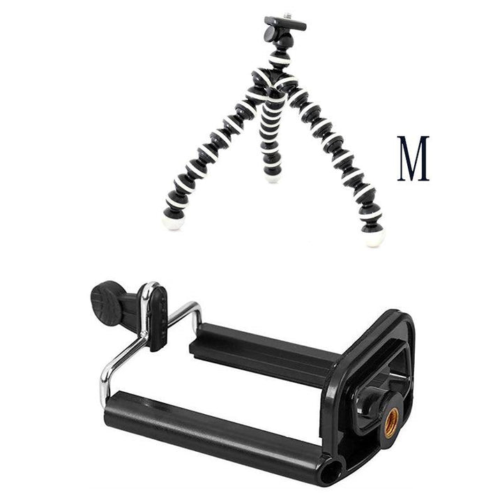 Compatible with Apple, Large Octopus Flexible Tripod Stand Gorillapod for Phone Telefon Mobile Phone Smartphone Dslr and Camera Table Desk Mini Tripod - Mamofa Global Store