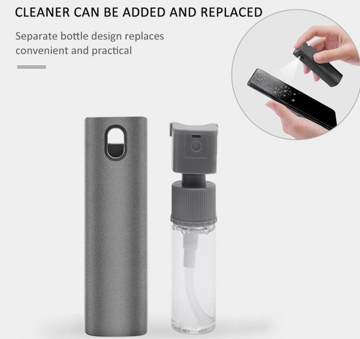 2 In 1 Phone Computer Screen Cleaner Kit For Screen Dust Removal Microfiber Cloth Set - Mamofa Global Store