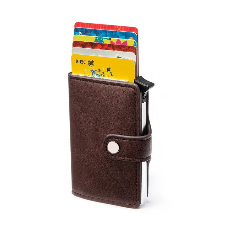 Antimagnetic Antitheft Card Holder Retro Multifunction - Mamofa Global Store