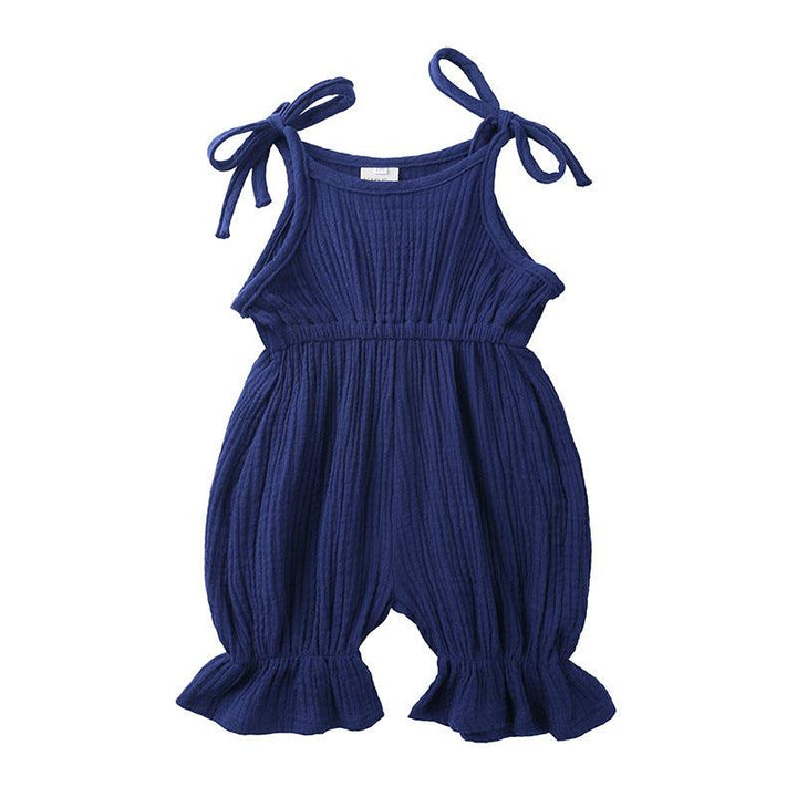 New Arrivals Newborn Toddler Baby Girls Sleeveless Solid Romper Jumpsuit Outfit - Mamofa Global Store