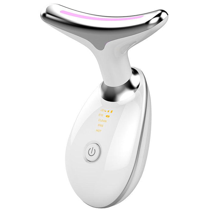 At-Home Neck Lift & Wrinkle Reducer: EMS Microcurrent & LED Photon Therapy - Mamofa Global Store