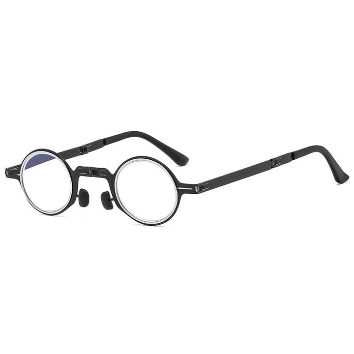 Folding Portable Hyperopia Glasses, Metal Frame Reading Glasses - Mamofa Global Store