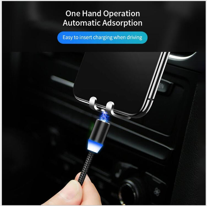 Compatible with Apple , YBD 1m magnetic LED charging cable - Mamofa Global Store