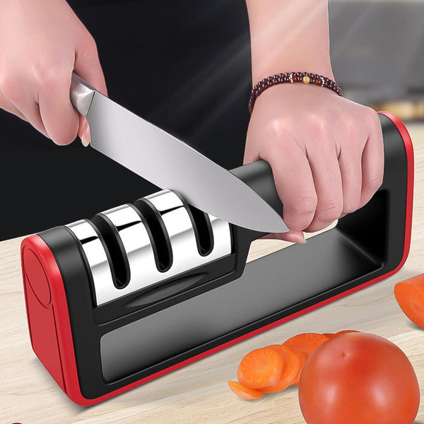 Professional Knife Sharpener Diamond Quick Professional 3 Stages Sharpener Knife Sharpening Tools Sharpening Stone - Mamofa Global Store