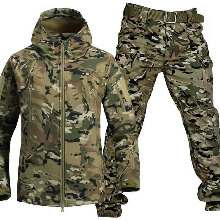 Outdoor Leather Thermal Suit Special Soldier Camouflage - Mamofa Global Store