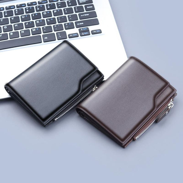 Wallet Men's Three Fold Multi Card Slots Wallet - Mamofa Global Store