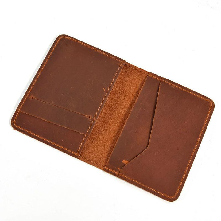 Men's Fashion Retro Leather Wallet Vertical - Mamofa Global Store