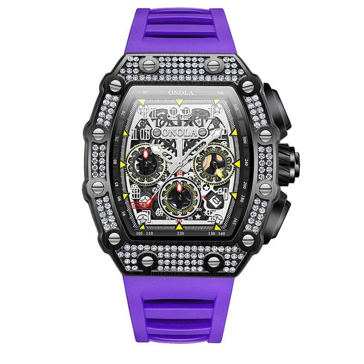 Full Diamond Fashion New Multi-functional Mechanical Watch - Mamofa Global Store