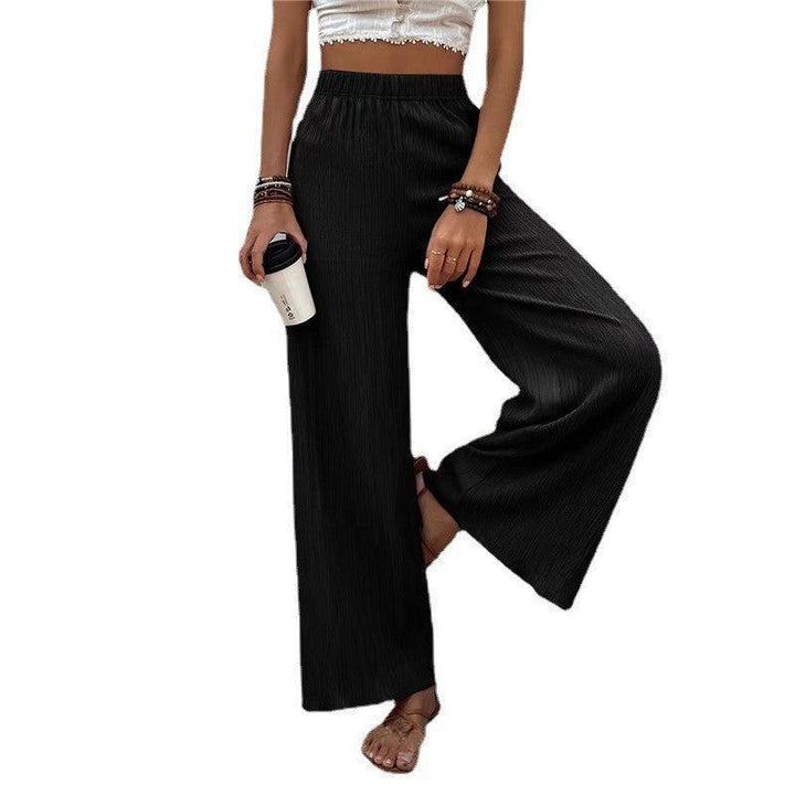 Women's Clothing Casual Loose Slimming Crumpled Wide-leg Pants - Mamofa Global Store