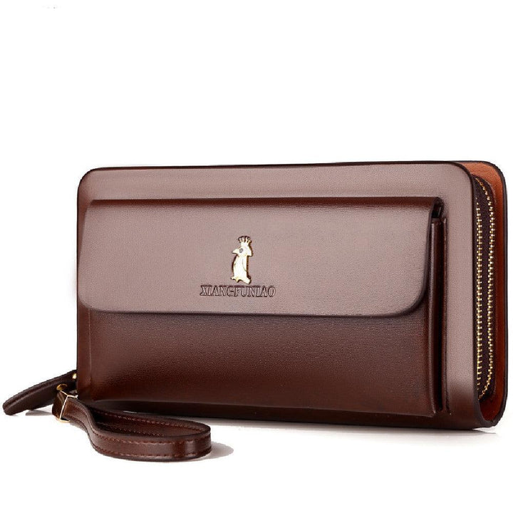 Men's Fashion Business Zipper Wallet - Mamofa Global Store