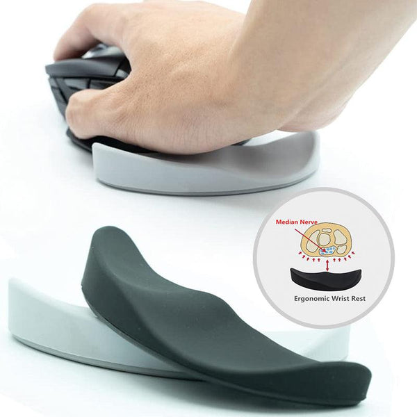 Ergonomic Mouse Wrist Rest Mouse Pads Silicon Gel Non-Slip Streamline Wrist Rest Support Mat Computer Mouse Pad For Office Gaming PC Accessories - Mamofa Global Store