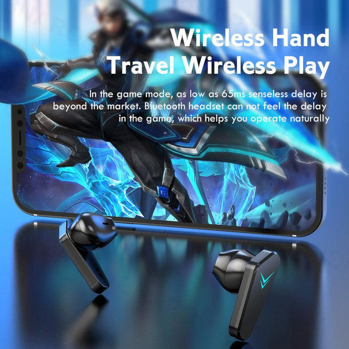 Wireless Gaming Headphones No Delay Noise Reduction Bluetooth Earphones HIFI Sound E-Sport Game Headset With Mic - Mamofa Global Store