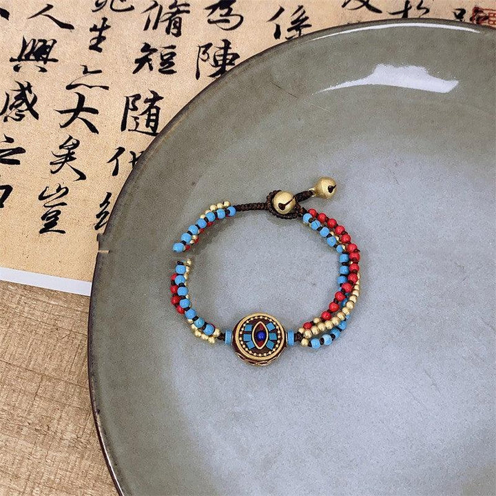 Retro Bead Bracelet With A Sense Of Luxury And Niche Appeal - Mamofa Global Store