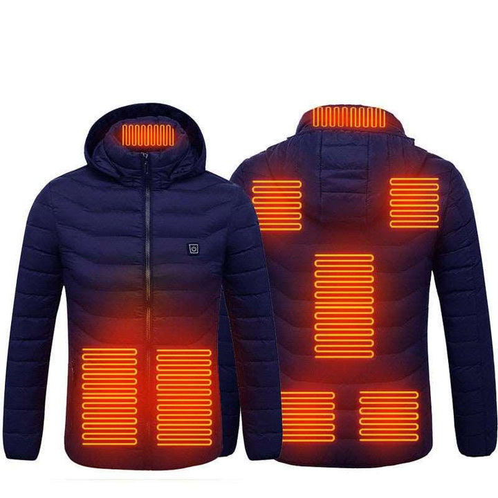 New Heated Jacket Coat USB Electric Jacket Cotton Coat Heater Thermal Clothing Heating Vest Men's Clothes Winter - Mamofa Global Store