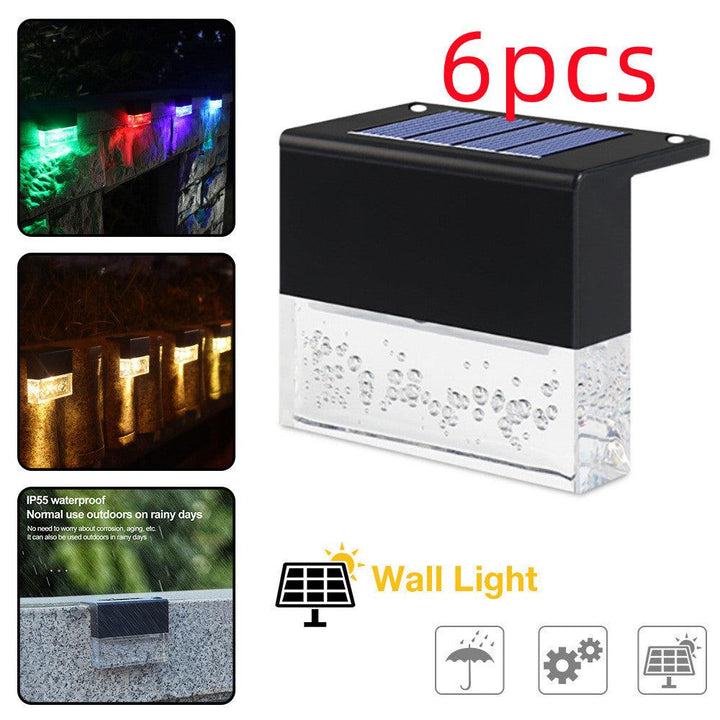 Waterproof New RGB LED Solar Light Step Fence Light - Mamofa Global Store