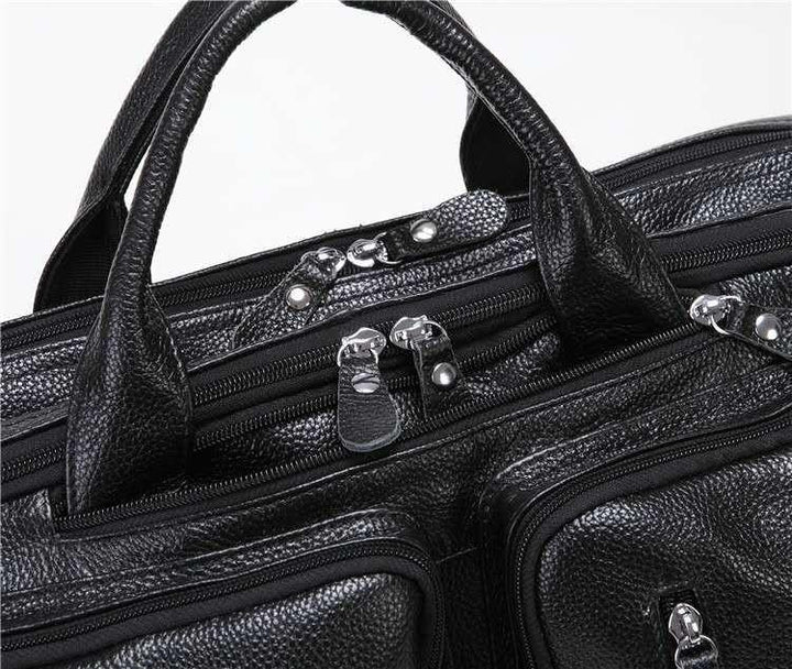 Multi Functional Leather Men's Handbag - Mamofa Global Store