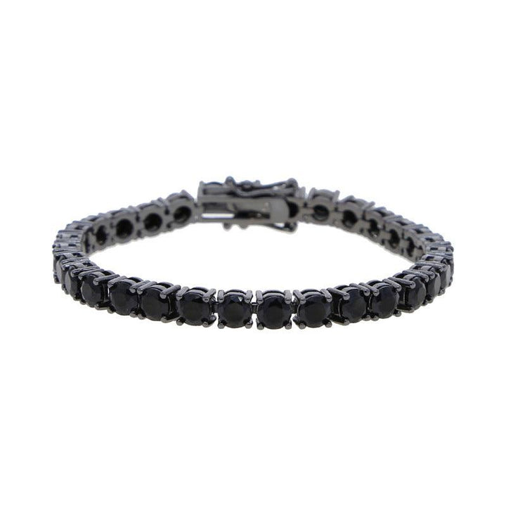 Black Zircon Bracelet Men's Hip Hop - Mamofa Global Store