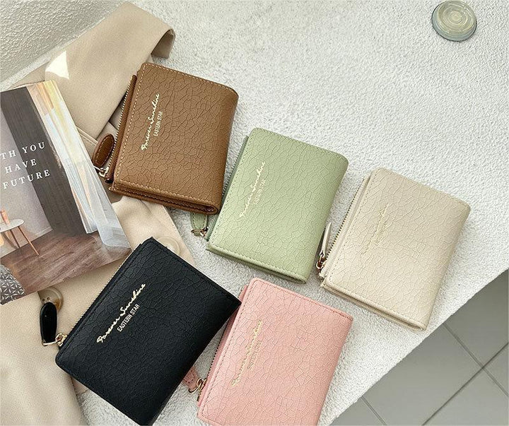 Women's Korean-style Retro Folding Wallet - Mamofa Global Store