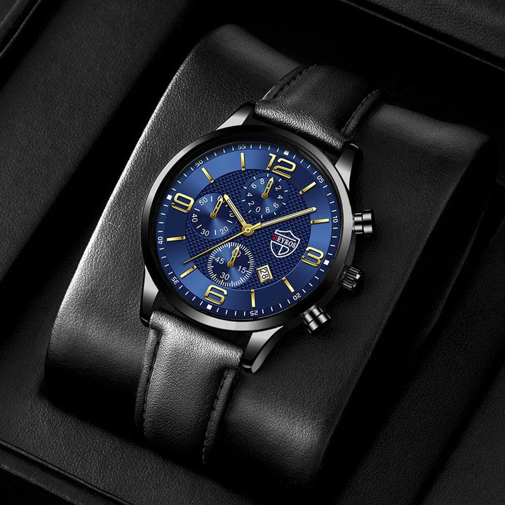 Men's Calendar Quartz Watch Fashion - Mamofa Global Store