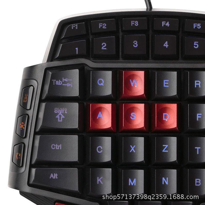 Professional single-hand lol game electronic competition keyboard palm dota mobile phone peripheral small keyboard - Mamofa Global Store