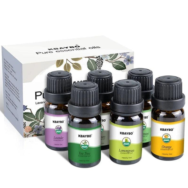 6-Piece Essential Oil Kit for Wellness & Relaxation (Aromatherapy) - Mamofa Global Store