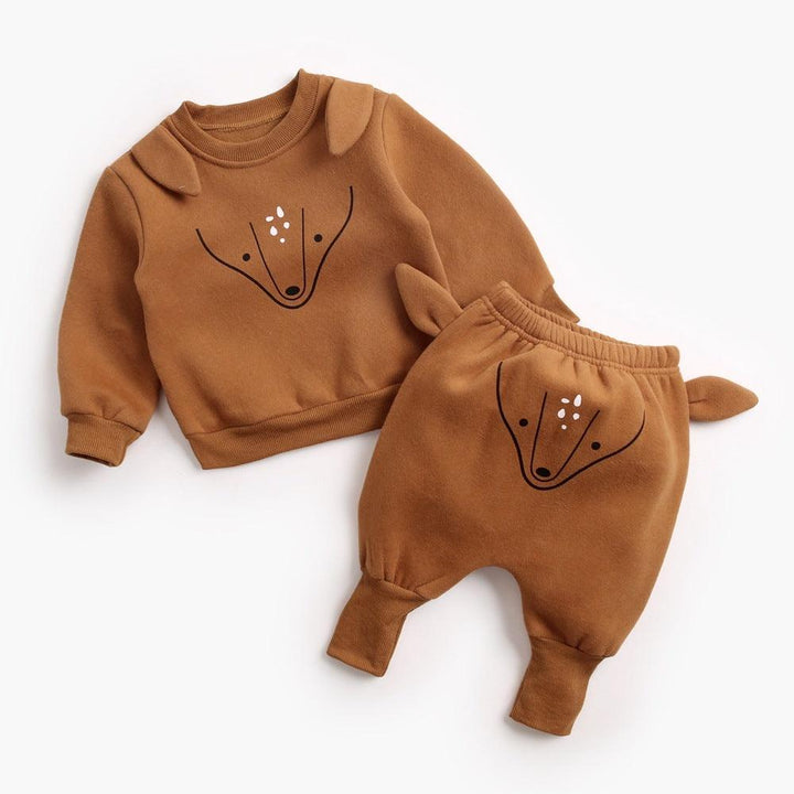 Baby Plus Velvet Sweater Suit - Mamofa Global Store