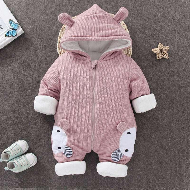 Autumn Winter Coat Jumpsuit Baby Clothing Newborn Snowsuit Boy Warm Romper Down Cotton Jackets Girl Snow clothes Bodysuit - Mamofa Global Store