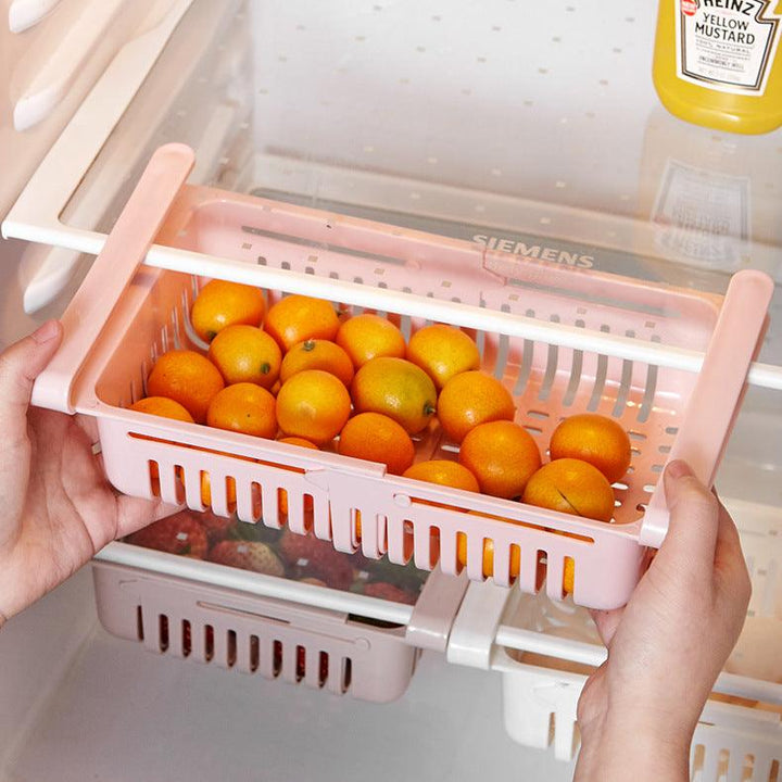 Refrigerator Storage Basket Stretchable Multifunction Kitchen Refrigerator Storage Box - Mamofa Global Store