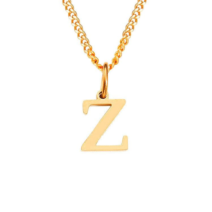 26 Letters All-Match 14K Stainless Steel Necklace - Mamofa Global Store