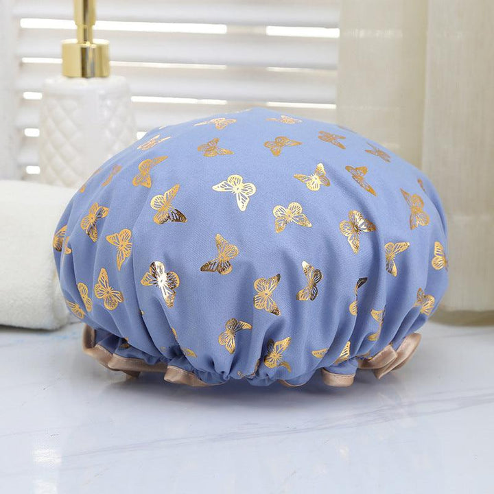 Gold-plated Bow Shower Cap Shower - Mamofa Global Store