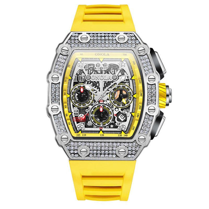 Full Diamond Fashion New Multi-functional Mechanical Watch - Mamofa Global Store