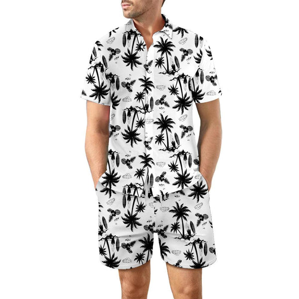 2Pcs Printed Beach Shirt - Mamofa Global Store