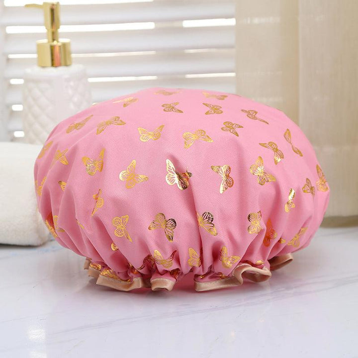 Gold-plated Bow Shower Cap Shower - Mamofa Global Store