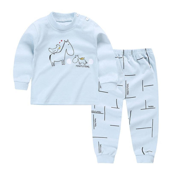 Autumn And Winter Pajamas, Baby Autumn Clothes, Long Trousers, Girls' Home Clothes, Long Sleeves - Mamofa Global Store