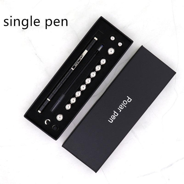 Stress Reducer Relief Toys Gift Box funny black golden kits Fidget magnetic polar pen with stylus ball pen - Mamofa Global Store