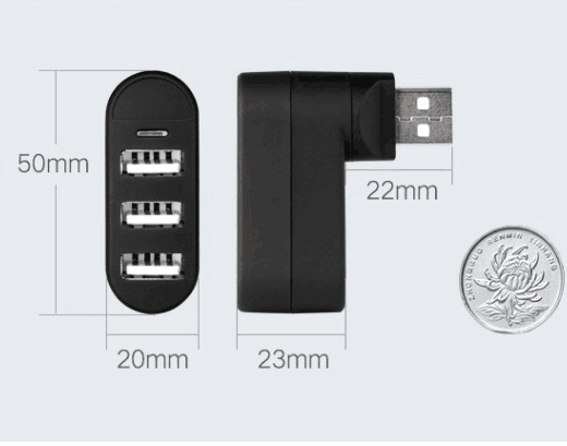 USB splitter usb hub splitter multi-interface spin color 2.0 high speed expansion hub HUB - Mamofa Global Store