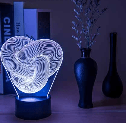 Twist Abstract LED 3D Night Light Touch Colorful Acrylic 3D Table Lamp Decoration Lighting Baby Sleeping Mood Lamp Best Gift - Mamofa Global Store