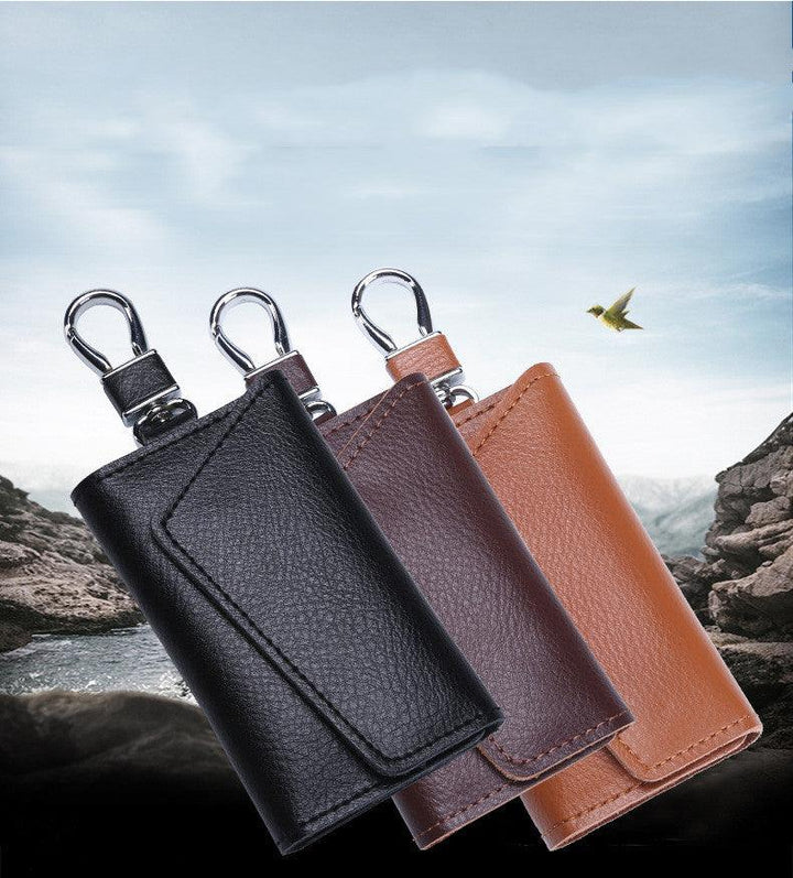 Large Capacity Real Leather Car Key Case - Mamofa Global Store