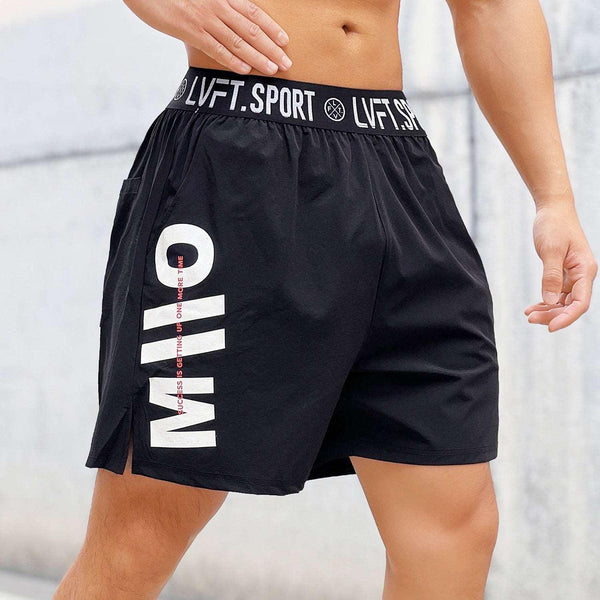 American Summer Workout Men's Shorts Sports Basketball Outdoor Exercise Loose Breathable Quick-drying Thin Elastic Pants - Mamofa Global Store