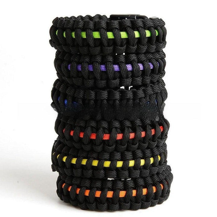 Men's And Women's Blue Line Paracord Bracelet - Mamofa Global Store