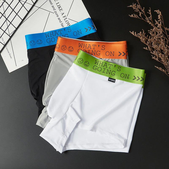 Men's Thin Ice Silk Mid-rise Boxers Briefs - Mamofa Global Store