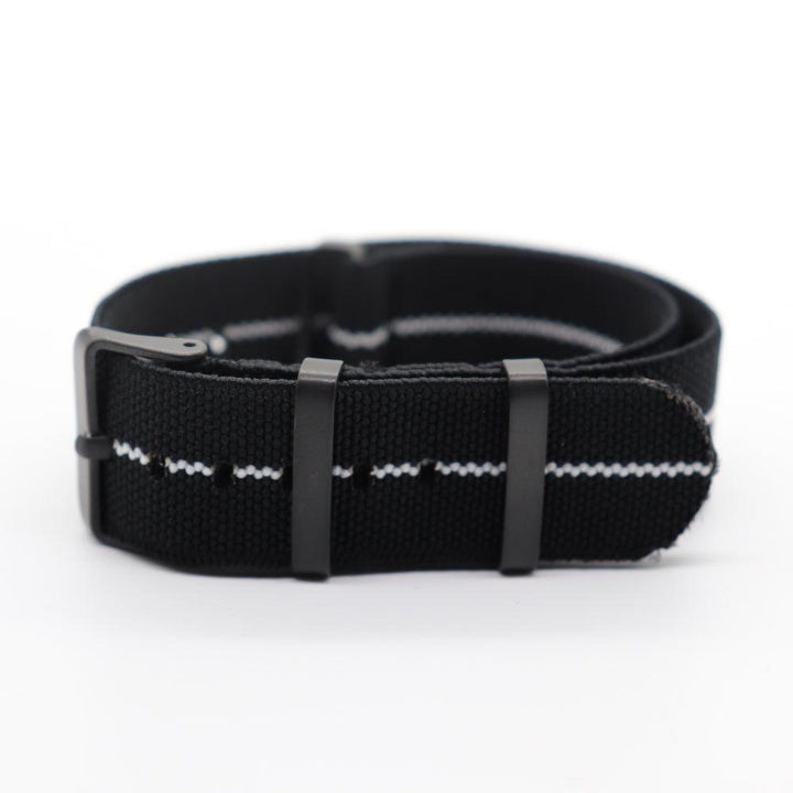 Black Canvas Nylon Strap With Elastic Strap - Mamofa Global Store