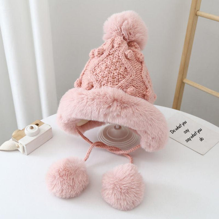 Winter Knitted Ear Protection Wool Hat Parent-child Style - Mamofa Global Store