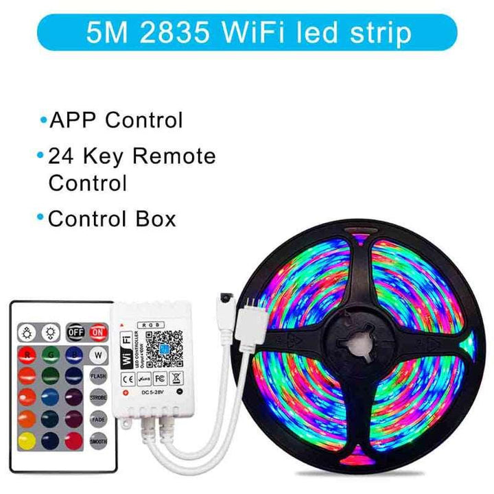 2835 5050 RGB Light Strip Smart WiFi LED - Mamofa Global Store