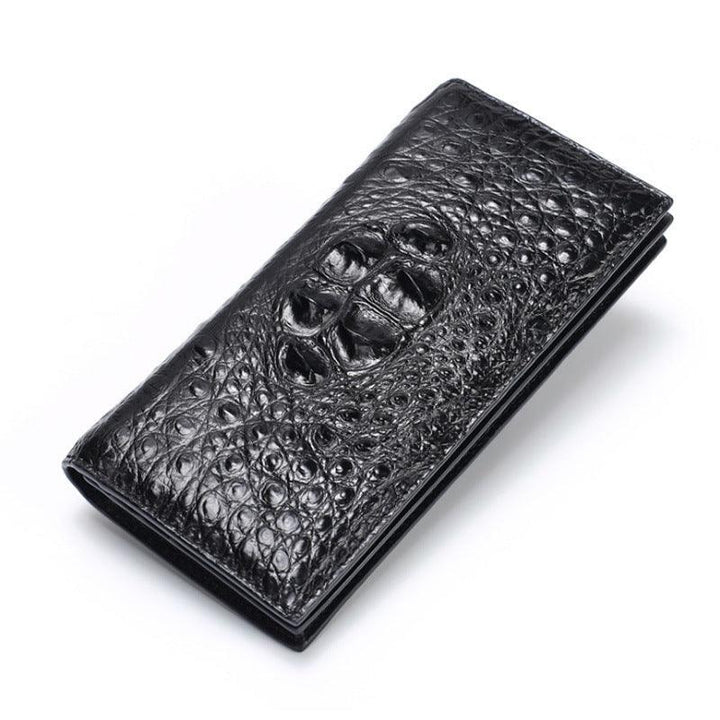 Crocodile Leather Wallet Cowhide Men's Multi Card Long Style - Mamofa Global Store