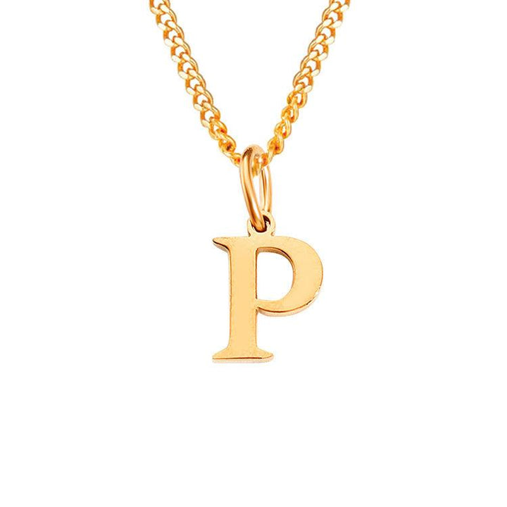 26 Letters All-Match 14K Stainless Steel Necklace - Mamofa Global Store